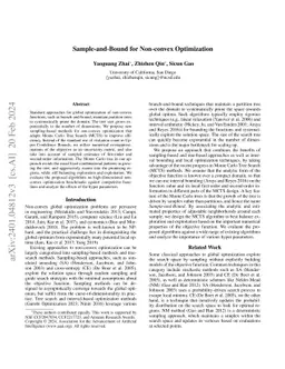 Sample-and-Bound for Non-Convex Optimization