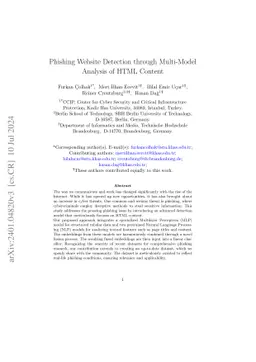 Phishing Website Detection through Multi-Model Analysis of HTML Content