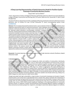 A Deep Learning Representation of Spatial Interaction Model for
  Resilient Spatial Planning of Community Business Clusters