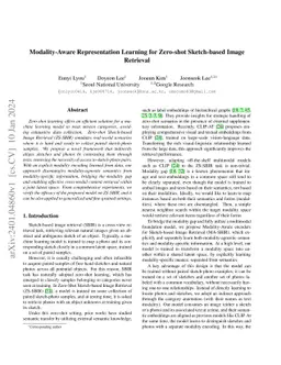 Modality-Aware Representation Learning for Zero-shot Sketch-based Image
  Retrieval