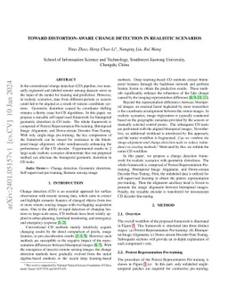 Toward distortion-aware change detection in realistic scenarios