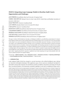 INACIA: Integrating Large Language Models in Brazilian Audit Courts:
  Opportunities and Challenges