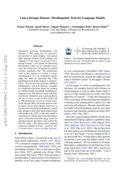I am a Strange Dataset: Metalinguistic Tests for Language Models