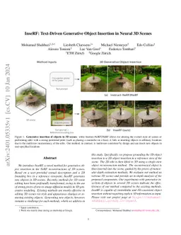 InseRF: Text-Driven Generative Object Insertion in Neural 3D Scenes