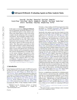 InfiAgent-DABench: Evaluating Agents on Data Analysis Tasks