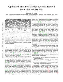 Optimized Ensemble Model Towards Secured Industrial IoT Devices