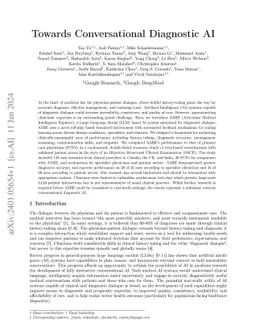 Towards Conversational Diagnostic AI