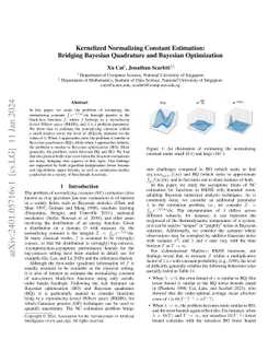 Kernelized Normalizing Constant Estimation: Bridging Bayesian Quadrature
  and Bayesian Optimization