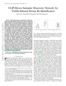 CLIP-Driven Semantic Discovery Network for Visible-Infrared Person
  Re-Identification