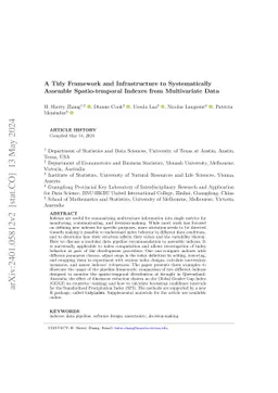 A Tidy Framework and Infrastructure to Systematically Assemble
  Spatio-temporal Indexes from Multivariate Data
