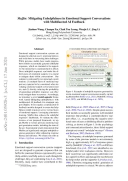 Mitigating Unhelpfulness in Emotional Support Conversations with
  Multifaceted AI Feedback