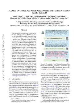 LLM-as-a-Coauthor: Can Mixed Human-Written and Machine-Generated Text Be
  Detected?
