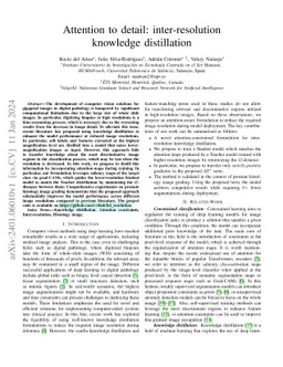 Attention to detail: inter-resolution knowledge distillation