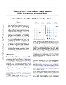 Patchscopes: A Unifying Framework for Inspecting Hidden Representations
  of Language Models