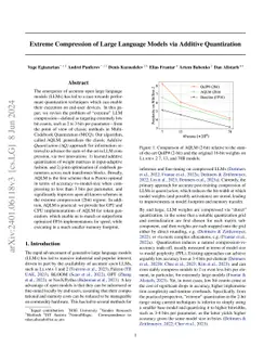 Extreme Compression of Large Language Models via Additive Quantization