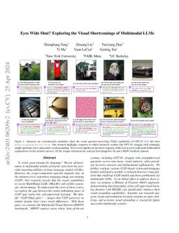 Eyes Wide Shut? Exploring the Visual Shortcomings of Multimodal LLMs