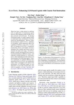 EASYTOOL: Enhancing LLM-based Agents with Concise Tool Instruction