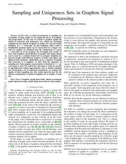 Sampling and Uniqueness Sets in Graphon Signal Processing
