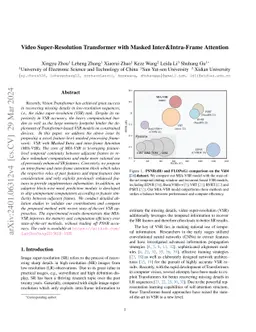 Video Super-Resolution Transformer with Masked Inter&Intra-Frame
  Attention