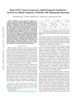 Hyper-STTN: Hypergraph Augmented Spatial-Temporal Transformer Network for Trajectory Prediction