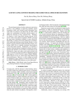 LCB-net: Long-Context Biasing for Audio-Visual Speech Recognition