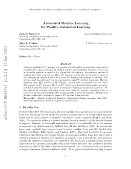 Automated Machine Learning for Positive-Unlabelled Learning