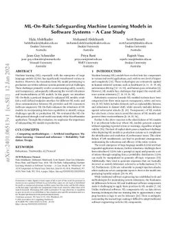 ML-On-Rails: Safeguarding Machine Learning Models in Software Systems A
  Case Study
