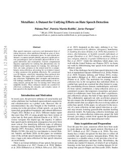 MetaHate: A Dataset for Unifying Efforts on Hate Speech Detection