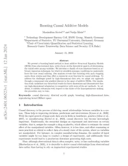 Boosting Causal Additive Models