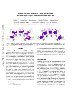 Motion2VecSets: 4D Latent Vector Set Diffusion for Non-rigid Shape
  Reconstruction and Tracking