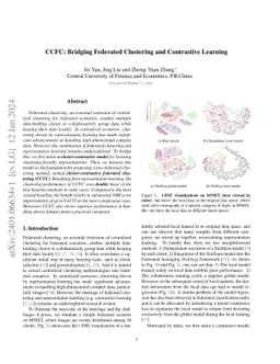 CCFC: Bridging Federated Clustering and Contrastive Learning