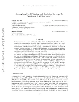 Decoupling Pixel Flipping and Occlusion Strategy for Consistent XAI
  Benchmarks
