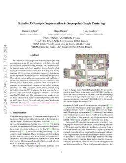 Scalable 3D Panoptic Segmentation As Superpoint Graph Clustering