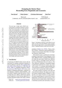Navigating the Metrics Maze: Reconciling Score Magnitudes and Accuracies