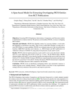 A Span-based Model for Extracting Overlapping PICO Entities from RCT
  Publications