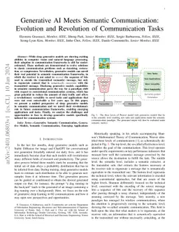 Generative AI Meets Semantic Communication: Evolution and Revolution of
  Communication Tasks