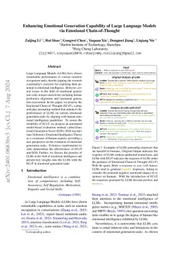 Enhancing Emotional Generation Capability of Large Language Models via
  Emotional Chain-of-Thought