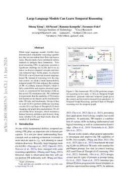 Large Language Models Can Learn Temporal Reasoning