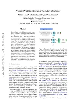 Promptly Predicting Structures: The Return of Inference