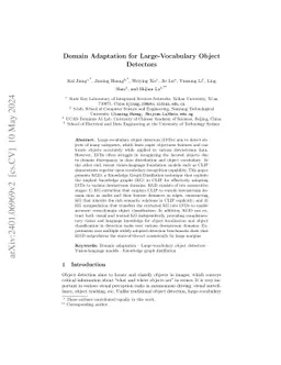 Domain Adaptation for Large-Vocabulary Object Detectors