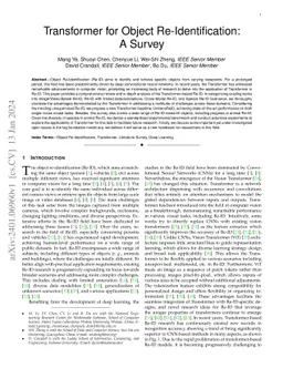 Transformer for Object Re-Identification: A Survey