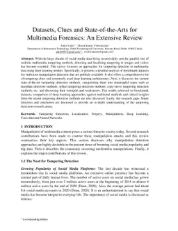 Datasets, Clues and State-of-the-Arts for Multimedia Forensics: An
  Extensive Review