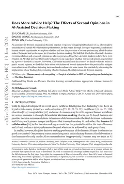 Does More Advice Help? The Effects of Second Opinions in AI-Assisted
  Decision Making