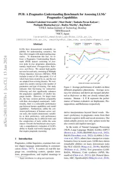 PUB: A Pragmatics Understanding Benchmark for Assessing LLMs' Pragmatics
  Capabilities