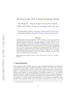 Evolving Code with A Large Language Model
