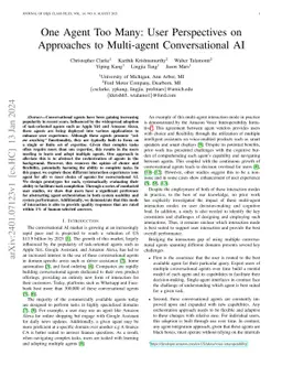 One Agent Too Many: User Perspectives on Approaches to Multi-agent
  Conversational AI