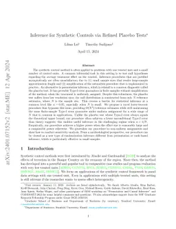 Inference for Synthetic Controls via Refined Placebo Tests