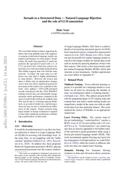 Inroads to a Structured Data Natural Language Bijection and the role of
  LLM annotation