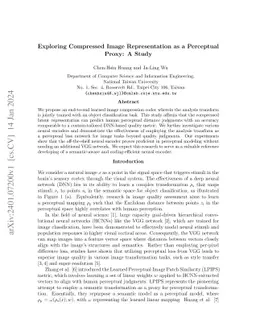 Exploring Compressed Image Representation as a Perceptual Proxy: A Study