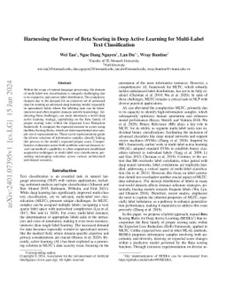Harnessing the Power of Beta Scoring in Deep Active Learning for
  Multi-Label Text Classification